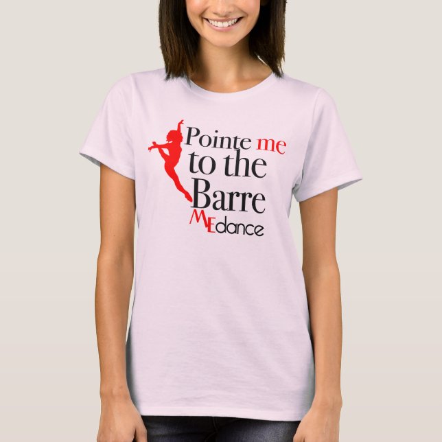 Camiseta Pointe YO a la barra de MÍ danza (Anverso)