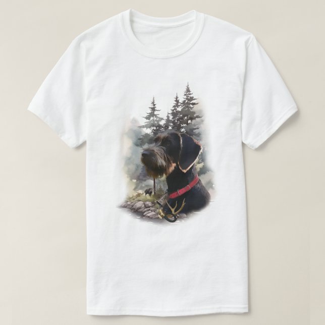 Camiseta Pointer Alemán de Pelo Cargado (Diseño del anverso)