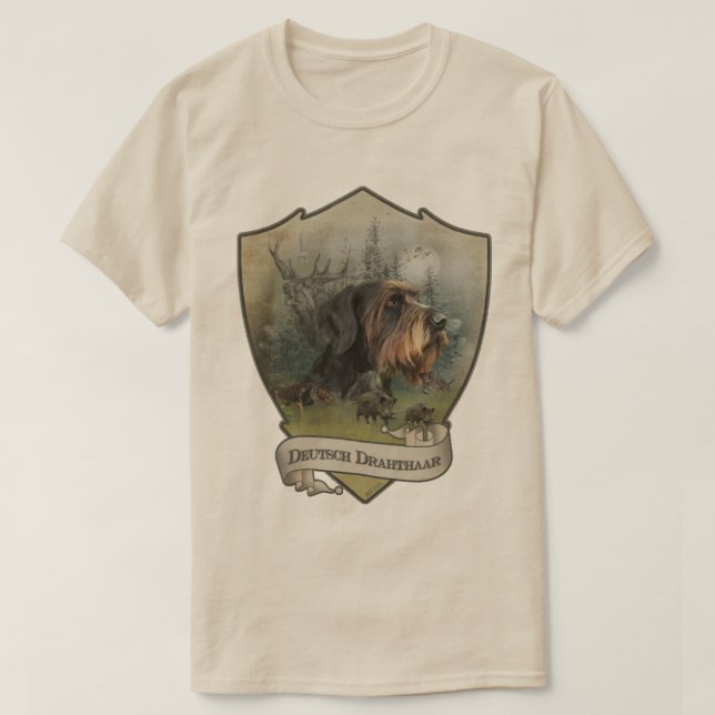 Camiseta Pointer Alemán de Pelo Cargado (Diseño del anverso)