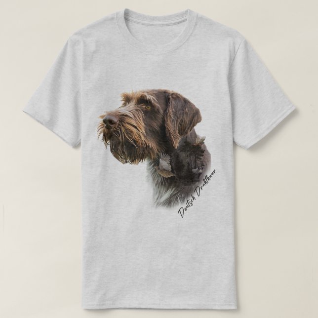 Camiseta Pointer Alemán de Pelo Cargado (Diseño del anverso)