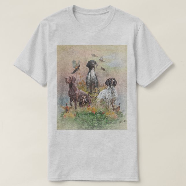 Camiseta Pointer Alemán de Pelo Corto  (Diseño del anverso)