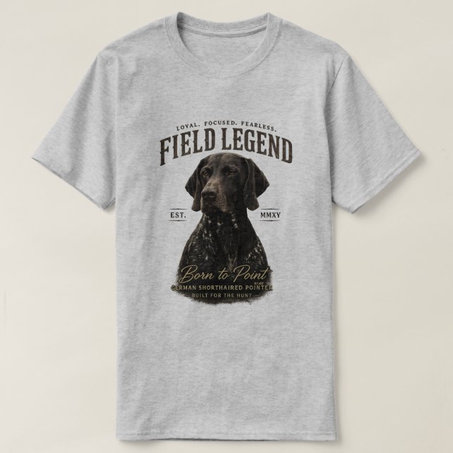 Camiseta Pointer Alemán de Pelo Corto (Diseño del anverso)
