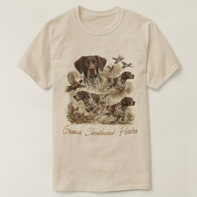 Camiseta Pointer Alemán de Pelo Corto (Diseño del anverso)