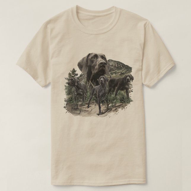 Camiseta Pointer Alemán de Pelo Corto (Diseño del anverso)