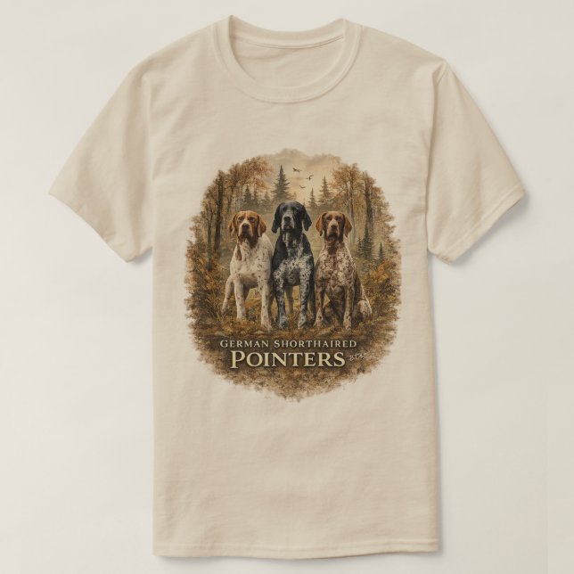 Camiseta Pointer Alemán de Pelo Corto (Diseño del anverso)