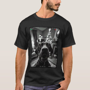Camiseta Pointer Alemán de Pelo Corto Captura a Santa en Cá
