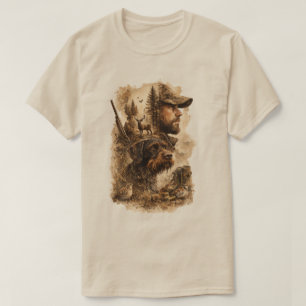 Camiseta Pointer Alemán de Pelo Duro