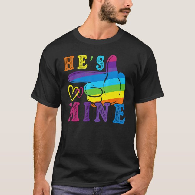 Camiseta Points Hand Mine Gay Pride Lgbtq Lgbt Mes (Anverso)