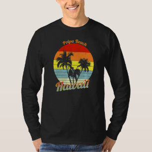 Camiseta Poipu Beach Hawaii Retro Palm Trepical Vacat