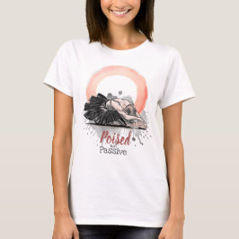 Camiseta Poised Not Passive Ballet Enso Minimalist Ballet