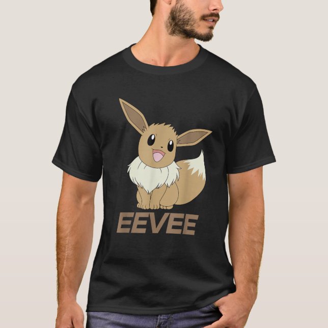 Camiseta Pok mon Pastel Eevee Sonriendo (Anverso)