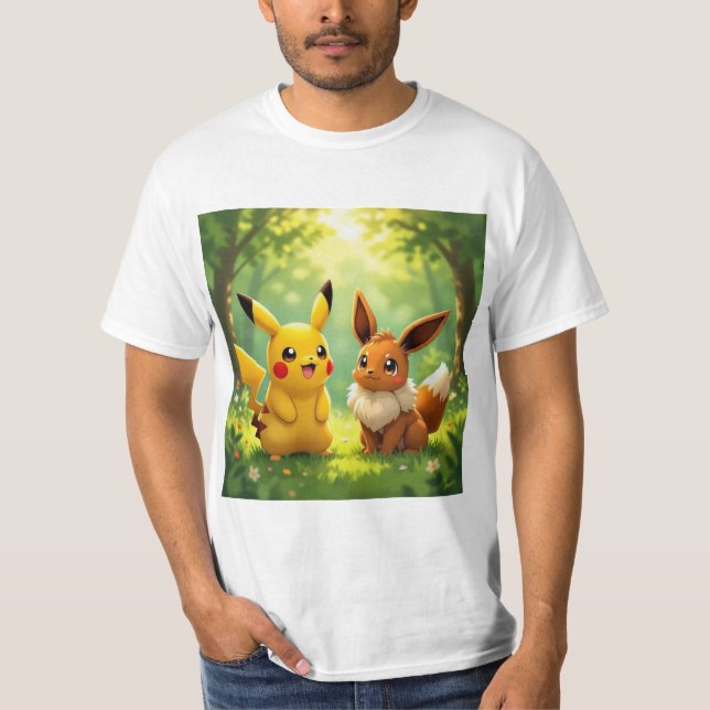 Camiseta Pokémon und seine Treue Freunde (Anverso)