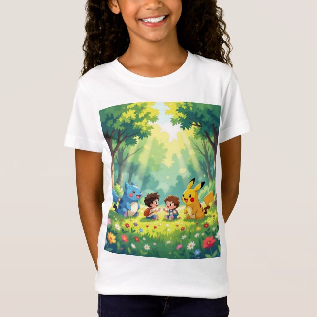 Camiseta Pokémon und seine Treue Freunde (Anverso)