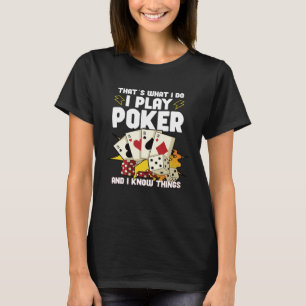 Camiseta Póker Casino Jugador de Póker Juegos de Azar Rulet