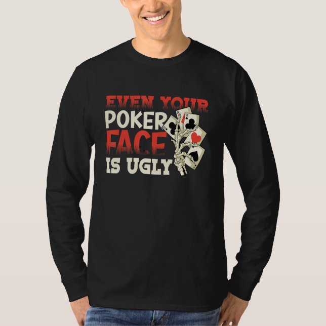 Camiseta Poker Casino Poker Player Gambling Roulette Retire (Anverso)
