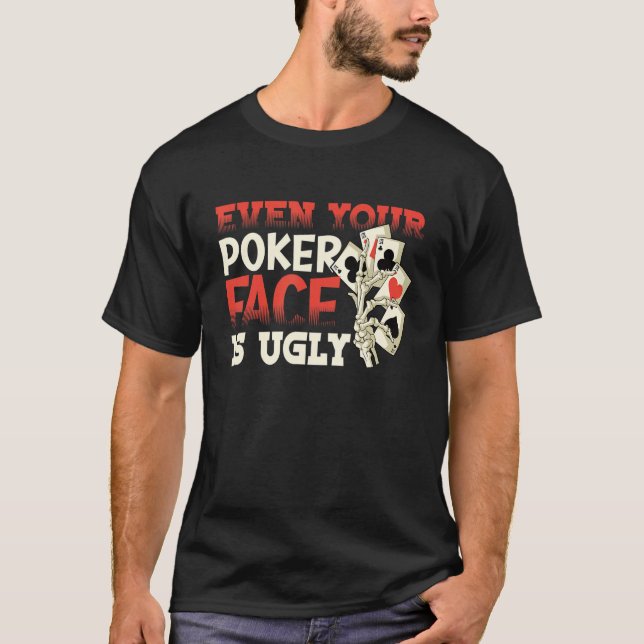 Camiseta Poker Casino Poker Player Gambling Roulette Retire (Anverso)