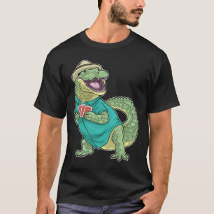 Camiseta Póker de cocodrilo Cartas de póker Juego de cartas