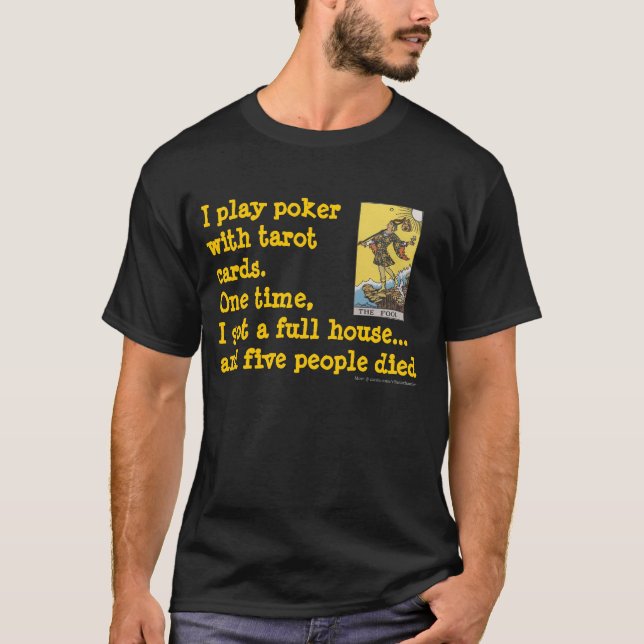 Camiseta Póker de la carta de tarot (Anverso)