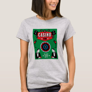 Camiseta Póker de Ruleta de Casino de Juegos de Azar