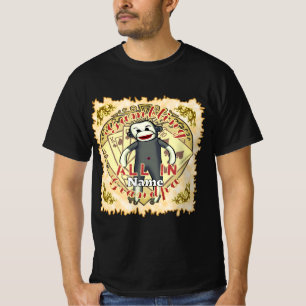 Camiseta Póker del mono de calcetín del abuelo