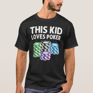 Camiseta Poker Diseña niños Chicas Casino Card Game Pla