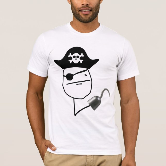 Camiseta Poker Face Pirata (Anverso)