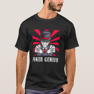 Camiseta POKER GENIE Poker Lover Poker Player Texas Holdem
