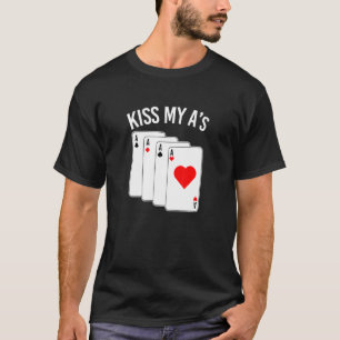 Camiseta Poker Pokercard Ace Men Poker Chips Gambler