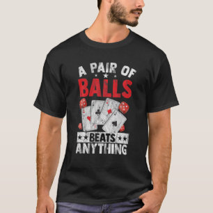 Camiseta Poker T Pik Pot Casino Player Bluffing Ace Royal F