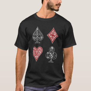 Camiseta Poker Texas Hold'em Card Suits Gambling Casino Ga
