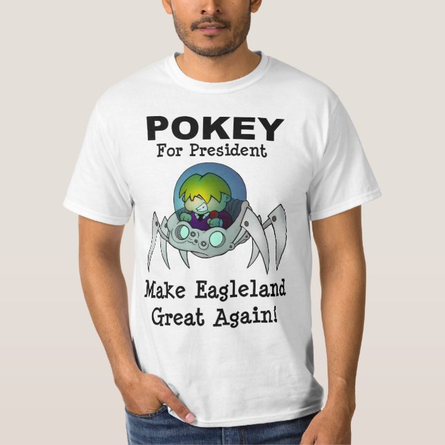Camiseta ¡Pokey para el presidente! (Anverso)