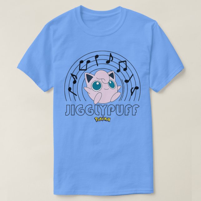 Camiseta Pokmon Jigglypuff Music Notes TShirt (Diseño del anverso)
