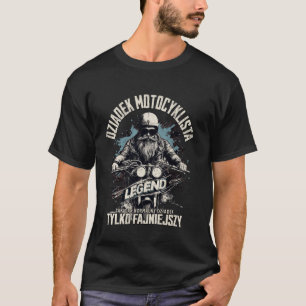 Camiseta polaca Abuelo polaco motociclista Polaco