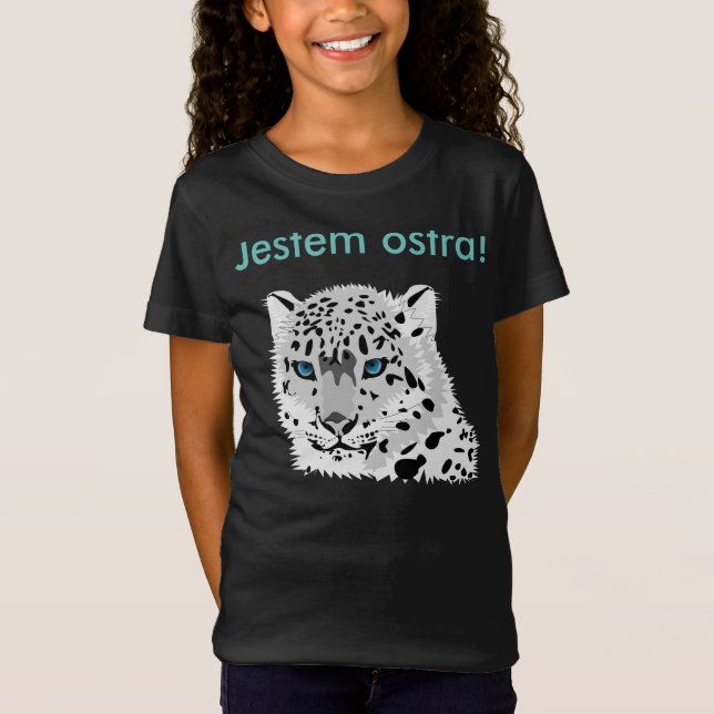 Camiseta polaca "Biały Lampart " (Anverso)