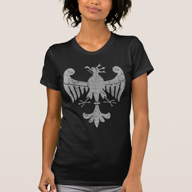 Camiseta polaca de Eagle del vintage (Anverso)