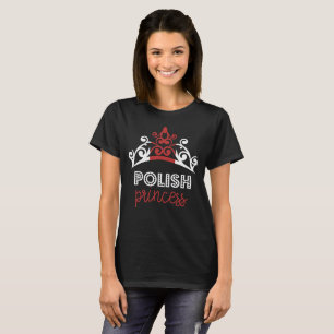 Camiseta polaca de la bandera nacional de princesa