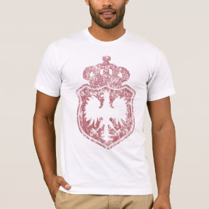 Camiseta polaca de la corona del escudo