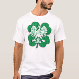Camiseta polaca de la herencia del irlandés