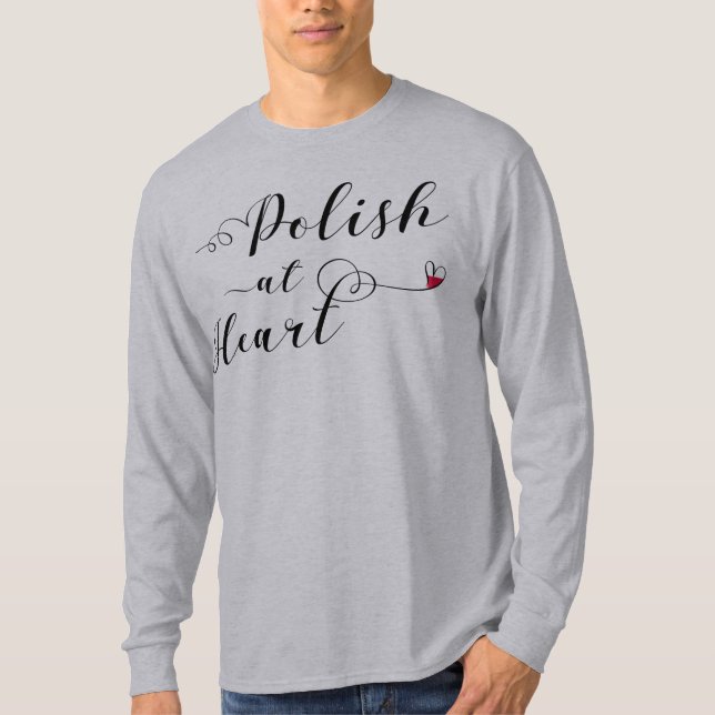 Camiseta Polaco al corazón, Polonia (Anverso)