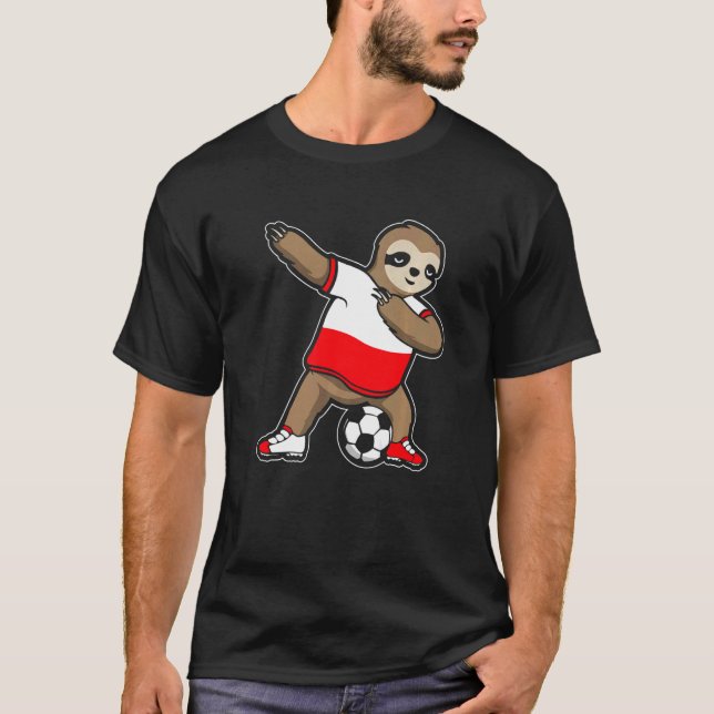 Camiseta Polaco Dabbing Soccer Slots Dab Soccer Polonia (Anverso)