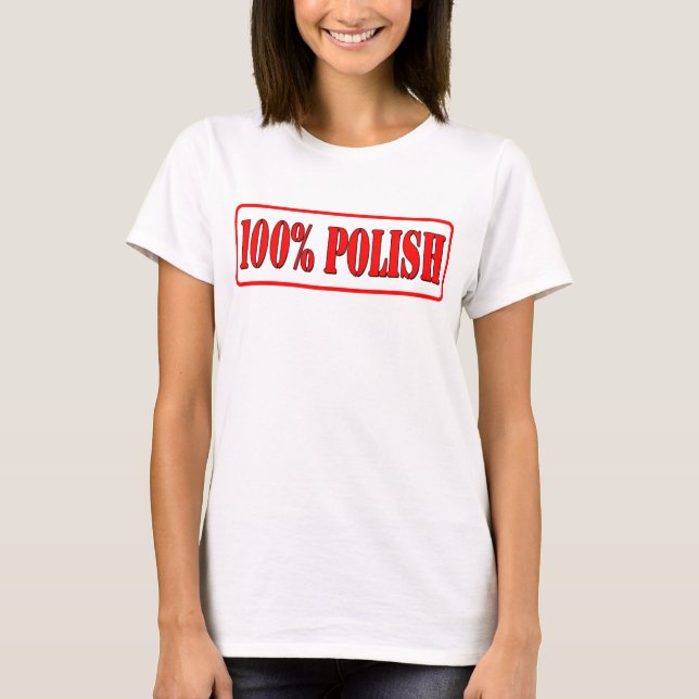 Camiseta Polaco del 100% (Anverso)