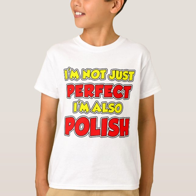 Camiseta Polaco no sólo perfecto (Anverso)