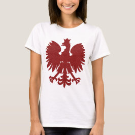 Camiseta Polaco rojo Eagle del damasco
