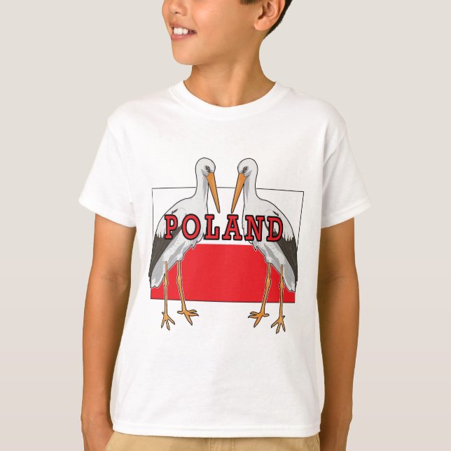 Camiseta Polaco White Stork Polonia (Anverso)