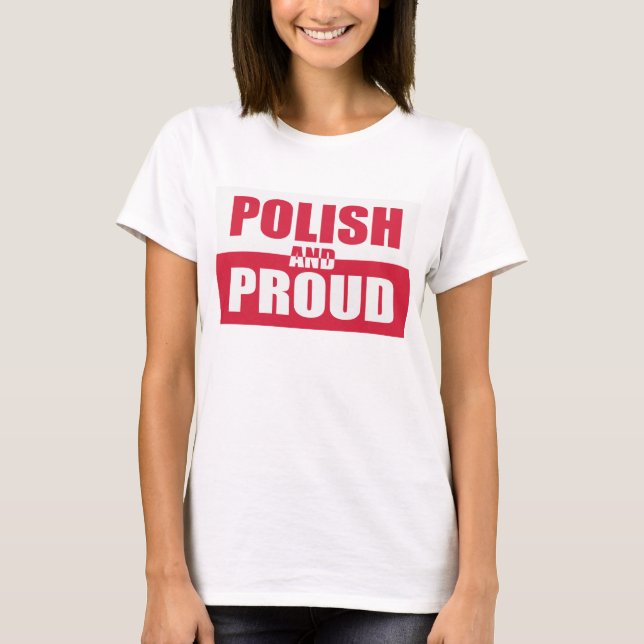 Camiseta Polaco y orgulloso (Anverso)