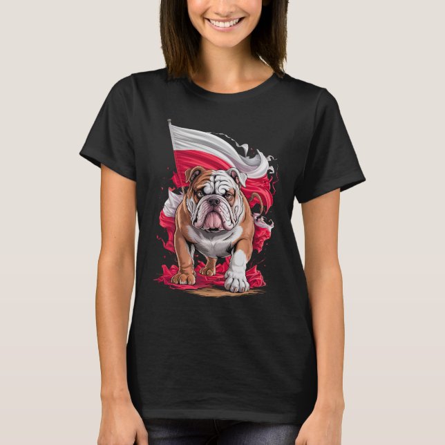 Camiseta Poland Bulldogs Dog Lover Gift Cute Design for Pet (Anverso)