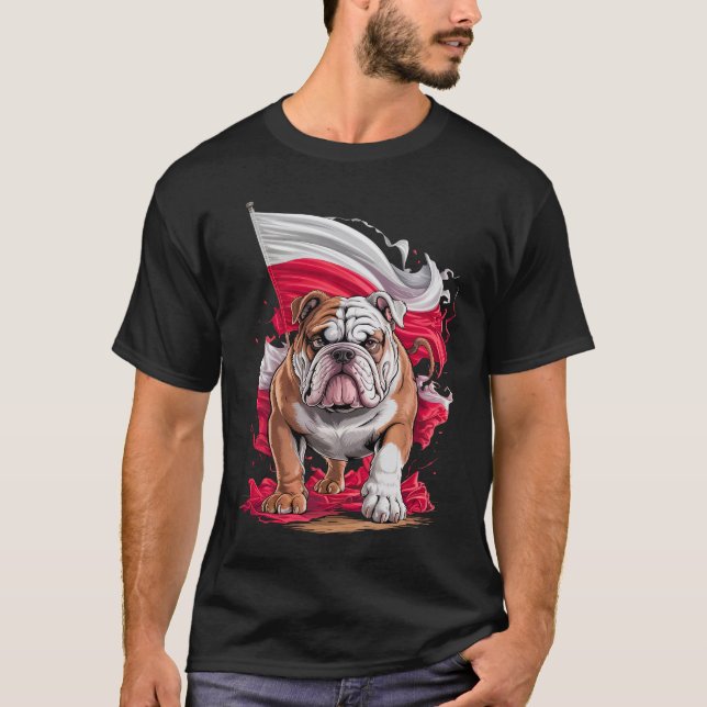 Camiseta Poland Bulldogs Dog Lover Gift Cute Design for Pet (Anverso)