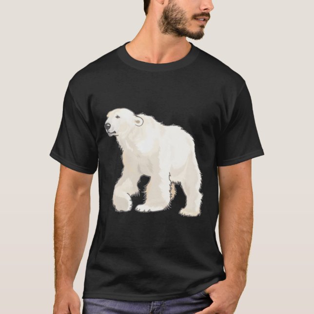 Camiseta Polar Bear Arctic Animal Realistic (Anverso)