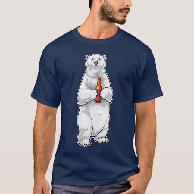 Camiseta Polar bear Bottle Beer (Anverso)