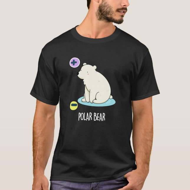 Camiseta Polar Bear divertida ciencia Pun Dark BG (Anverso)